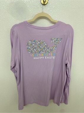 Vineyard Vines Lavender Crewneck Tee with White Whale Logo